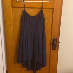 Hi lo navy dress